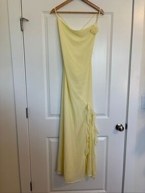 NWT PepperMayo Yellow First Class Maxi Dress Size 4